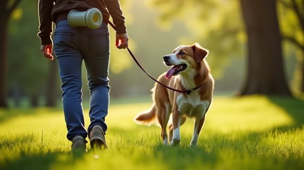 Hydratez votre chien lors des promenades avec une gourde adaptée