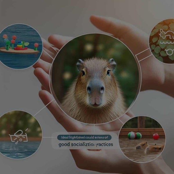Quelles sont les bonnes pratiques de socialisation pour un jeune capybara en captivité ?