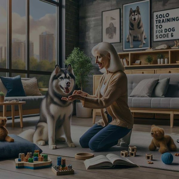 Quelles sont les techniques pour apprendre à un Husky d'appartement à rester seul sans nuisance?